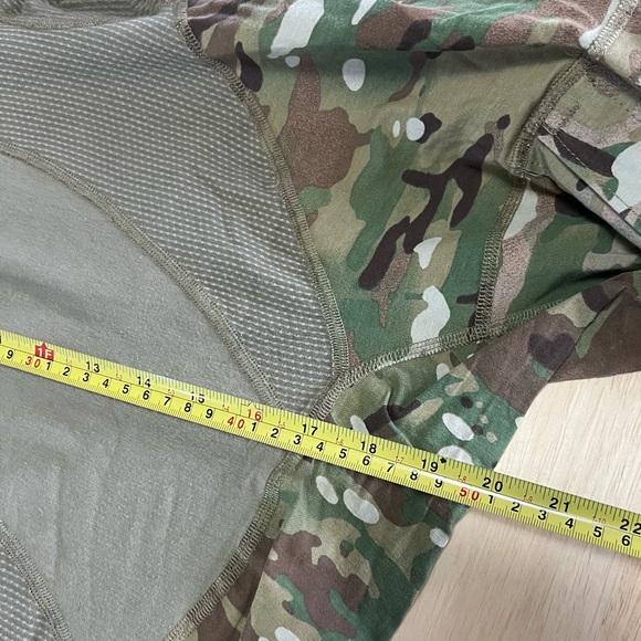 Large Army Combat Shirt Zipper Flame Resistant OCP Uniform ACS USG Camo FR Long - Picture 5 of 11